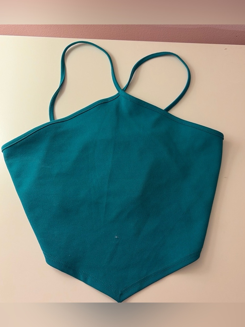 T.J.Maxx Teal Spaghetti-Strap Halter Camisole